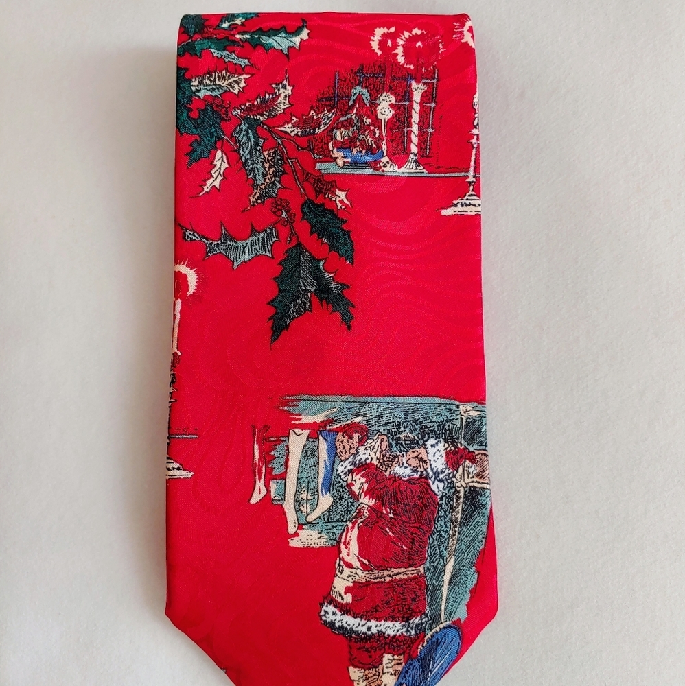 Vintage Nostalgic Santa Christmas Tie